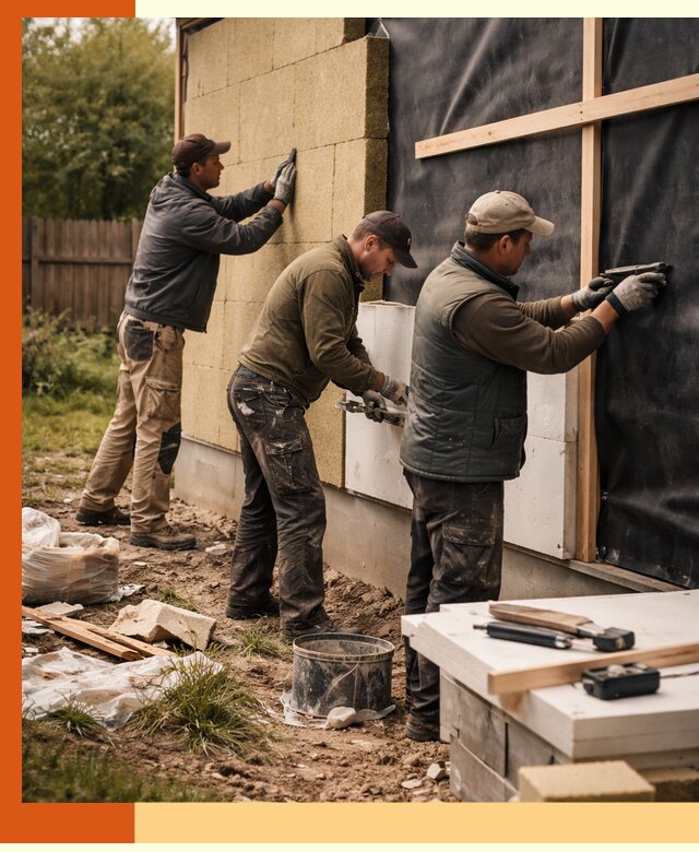 Утепление дачного дома под ключ в мирном