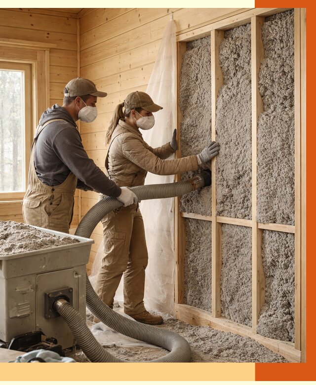 Утепление дачного дома эковатой в мирном от 1466 руб./м2 — комплексно, ТепломастерМир