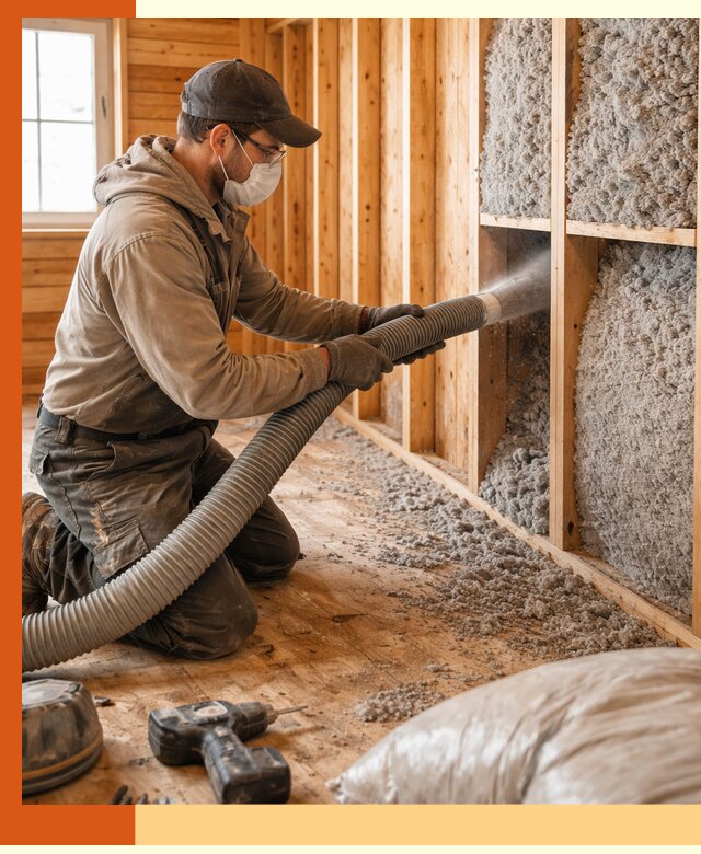 Утепление дачного дома эковатой в мирном — быстро и надёжно