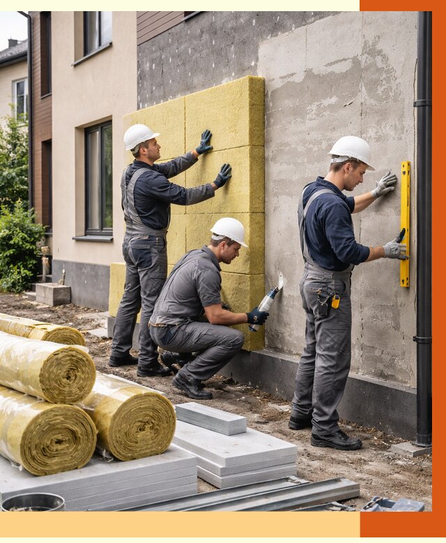 Утепление таунхауса в мирном от 7278 руб/м2 — комплекс под ключ | ТепломастерМир