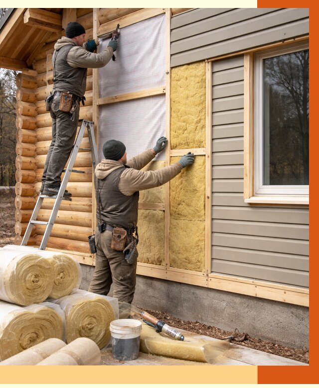 Утепление деревянного дома в мирном от 6268 руб./м2 — заказать работы | ТепломастерМир