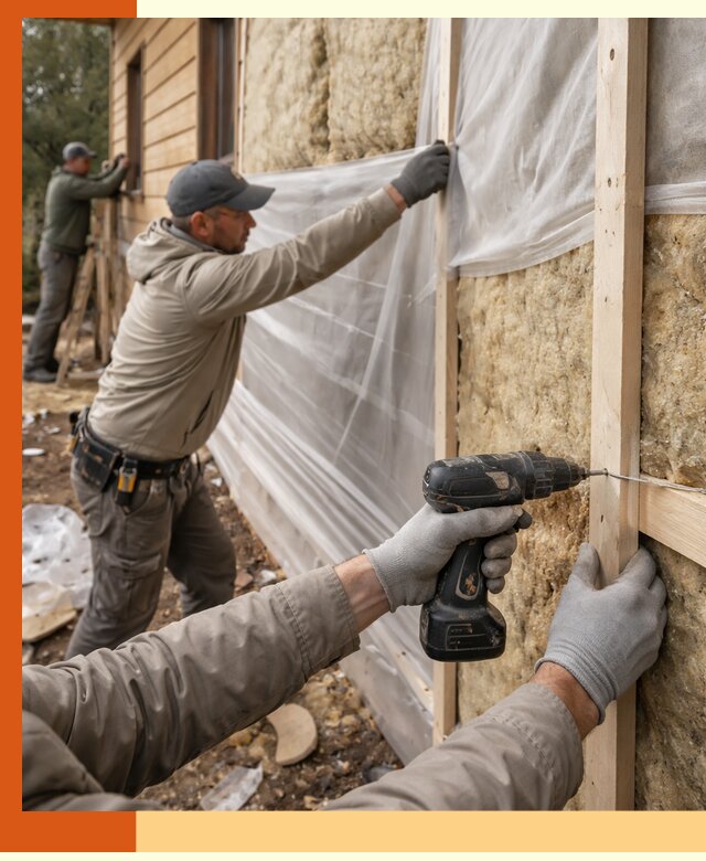 Утепление дома из бруса в мирном качественно и долговечно