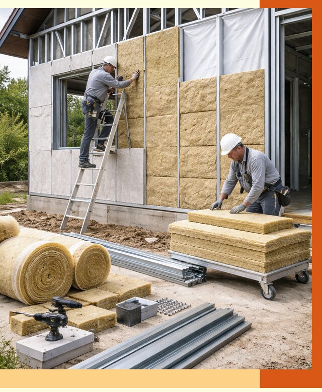 Утепление дома из ЛСТК в мирном от 5257 руб./м² — профессионально | ТепломастерМир