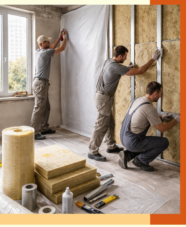 Утепление квартиры в мирном от 4549 руб/м2 — утеплить квартиру изнутри и снаружи | ТепломастерМир