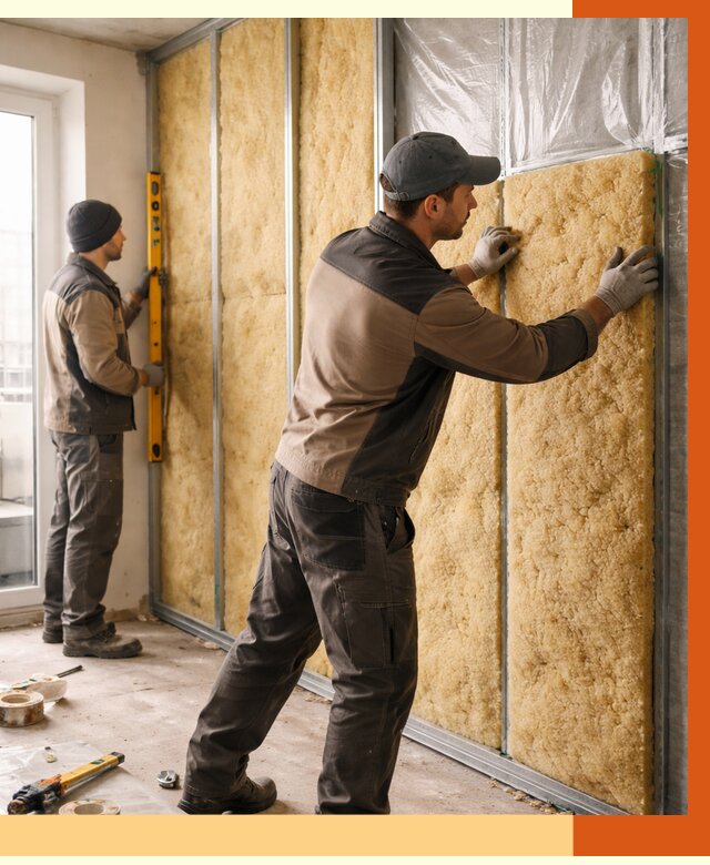 Утепление квартиры изнутри в мирном от 4397 руб. за м2 | Проф. работы ТепломастерМир