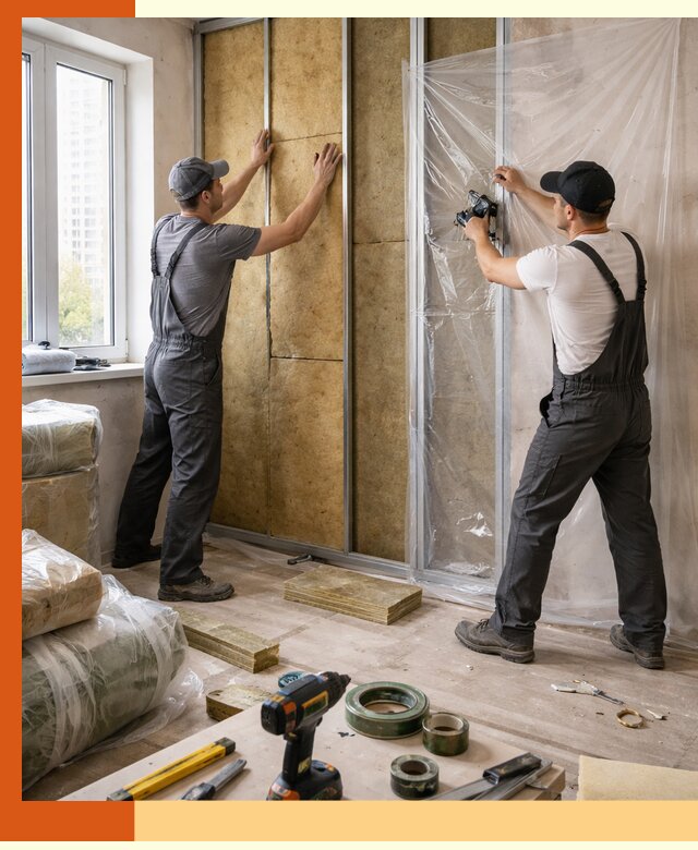 Утепление квартиры изнутри профессионально в мирном