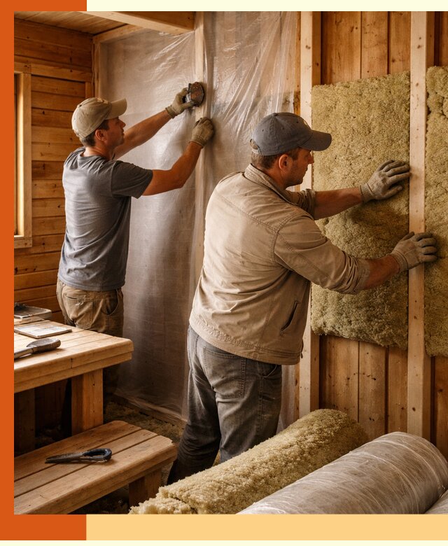 Утепление бани изнутри в мирном качественно и недорого