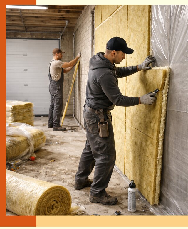 Утепление гаража под ключ в мирном — все виды теплоизоляции