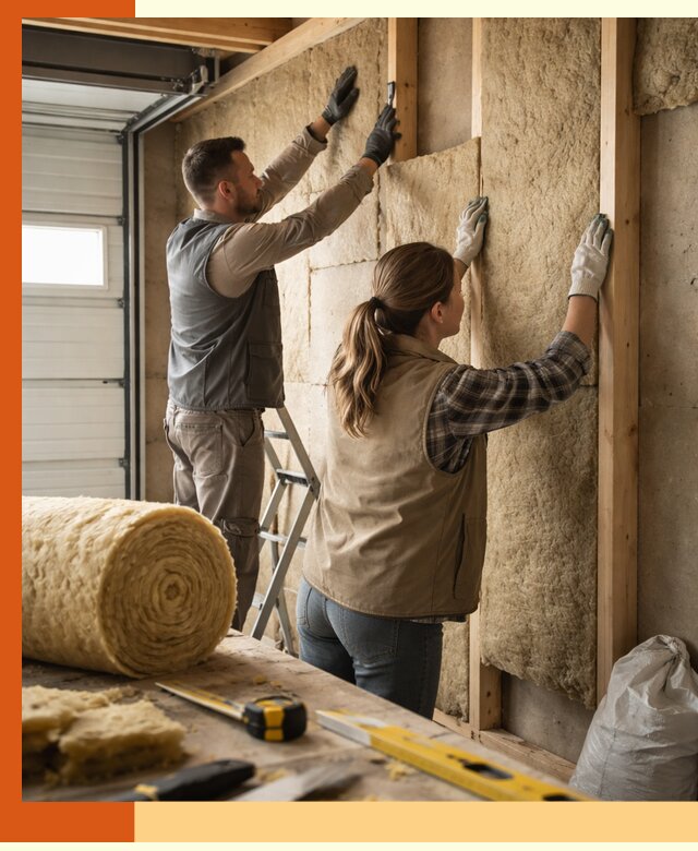 Утепление гаража изнутри в мирном: быстро и надежно