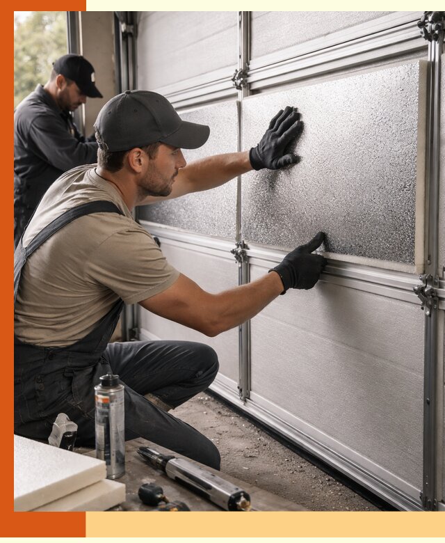 Утепление гаражных ворот в мирном качественно и надежно