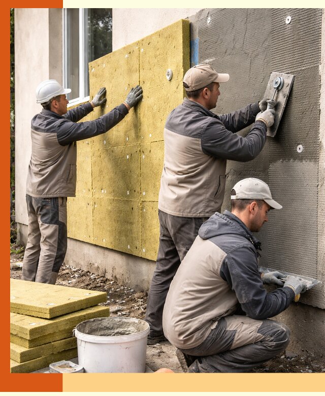 Утепление фасада под штукатурку в мирном — энергоэффективная технология