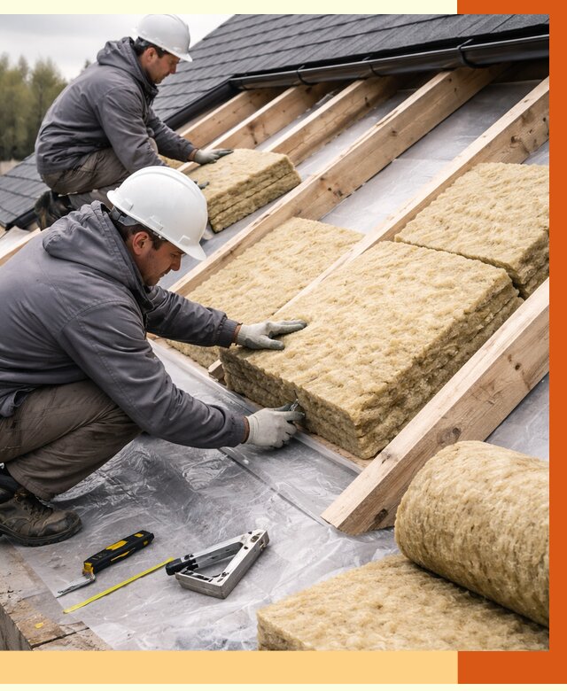 Утепление крыши в мирном от 1870 руб./м2 — комплексное утепление кровли | ТепломастерМир