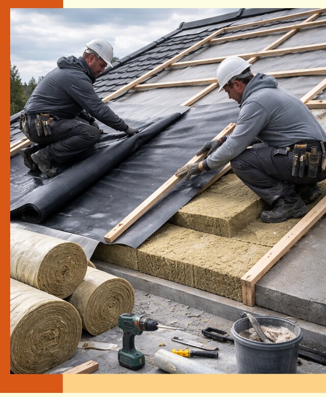 Утепление крыши снаружи в мирном: профессиональная теплоизоляция
