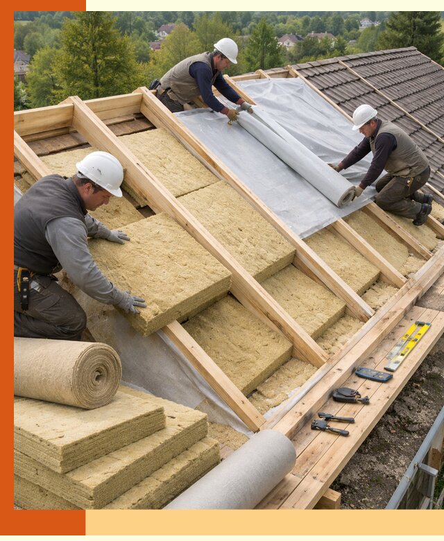 Утепление скатной крыши в мирном качественно и надёжно
