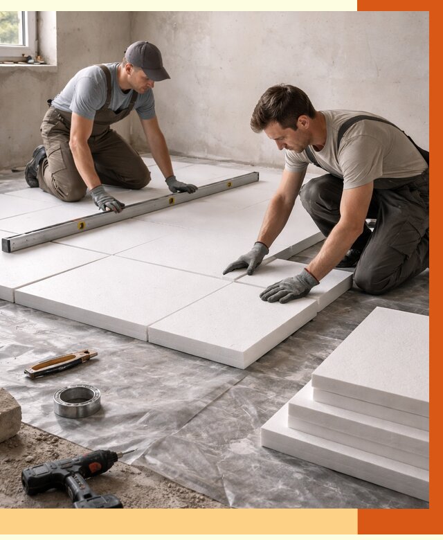 Утепление бетонного пола в мирном от 2527 руб/м2 — монтаж и цена | ТепломастерМир