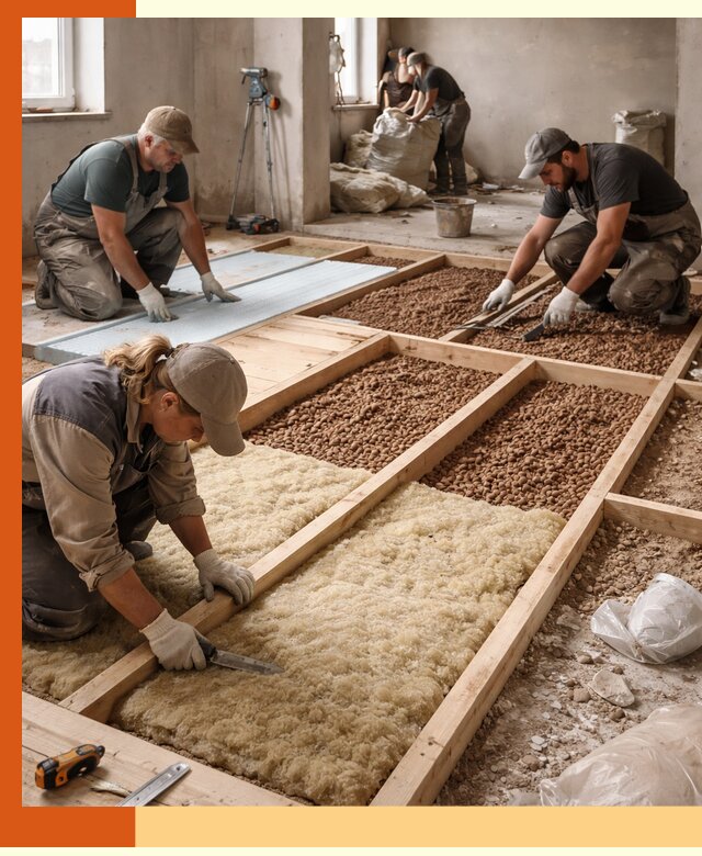 Утепление перекрытий жилых и промышленных зданий в мирном