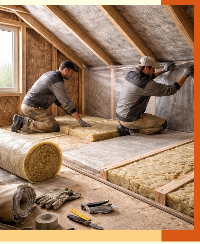 Утепление чердака в мирном от 7582 руб/м² — теплоизоляция и комплексное утепление под ключ | ТепломастерМир