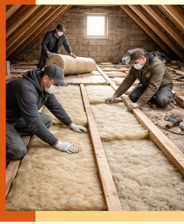 Утепление чердака в мирном — профессиональная теплоизоляция кровли