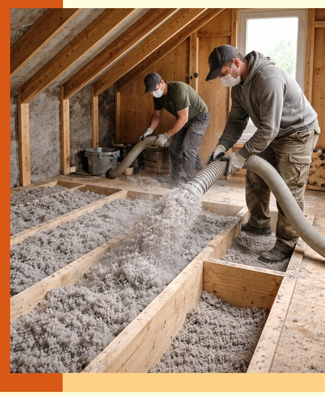 Утепление мансарды эковатой в мирном с гарантией качества