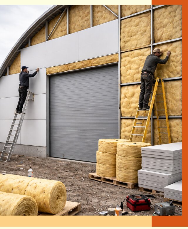 Утепление ангара пенополиуретаном в мирном от 7278 руб./м² — комплекс от ТепломастерМир