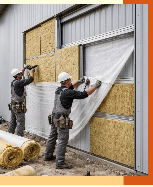 Утепление металлического склада в мирном от 4549 руб/м2 — комплексное утепление под ключ | ТепломастерМир