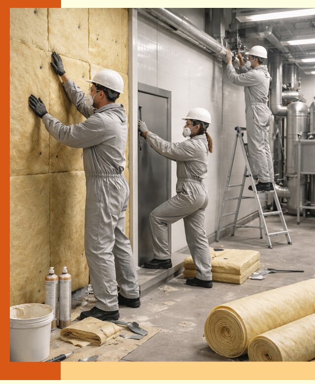 Утепление пищевого цеха под ключ в мирном