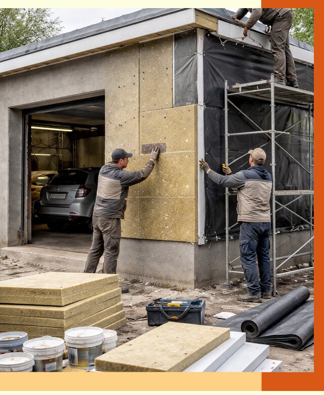 Утепление автосервиса в мирном ппу, пеноизоляция, от 14658 руб/м2 — ТепломастерМир