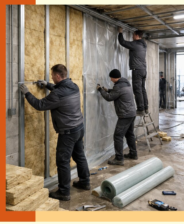 Профессиональное утепление автомойки в мирном для любого типа помещений