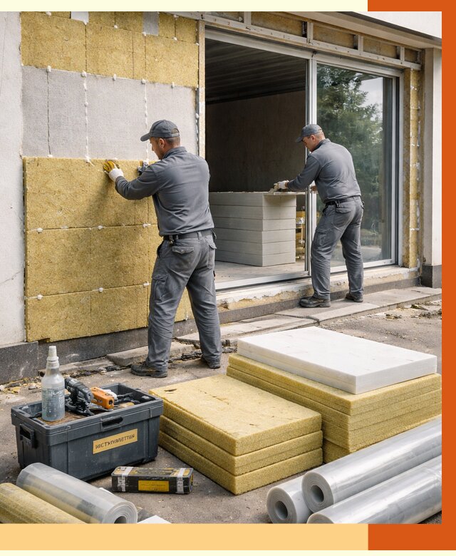 Утепление торгового павильона в мирном от 14658 руб./м² под ключ | ТепломастерМир