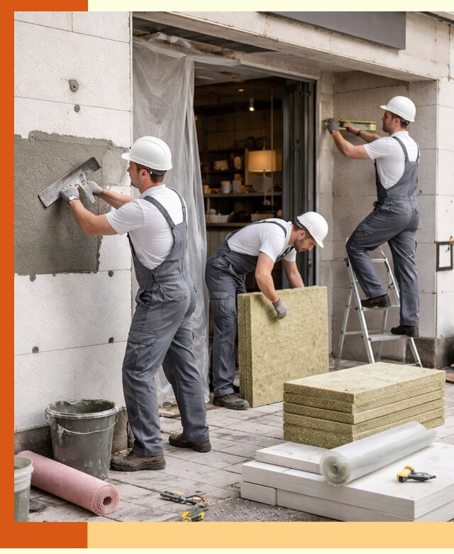 Утепление кафе в мирном: профессиональная теплоизоляция и монтаж