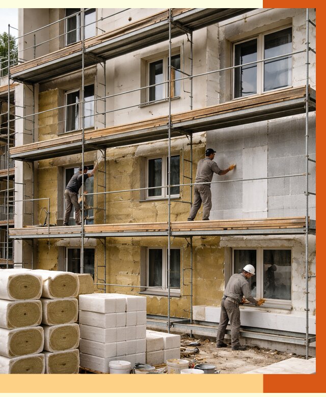 Утепление гостиницы в мирном от 7278 руб./м2 — комплексно, ППУ, под ключ | ТепломастерМир