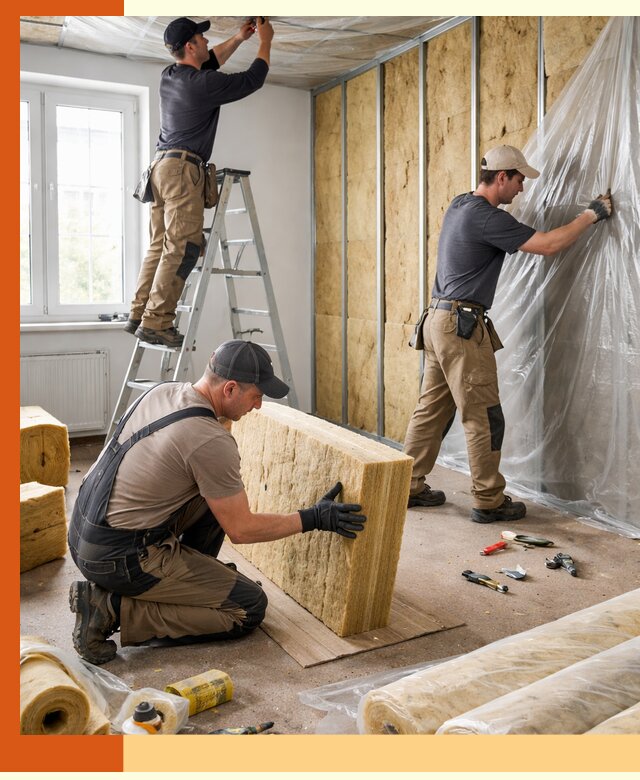 Утепление офисных помещений под ключ в мирном