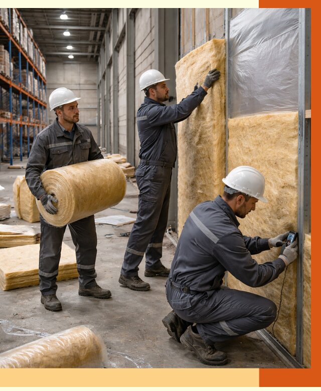 Утепление логистического центра в мирном от 4549 руб/м² под ключ | ТепломастерМир