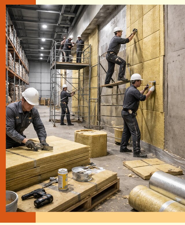 Утепление логистического центра в мирном качественно и экономично