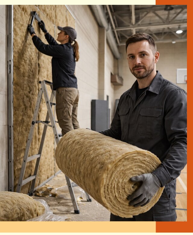 Утепление спортзала в мирном от 7582 руб/м2 — комплексное утепление под ключ | ТепломастерМир