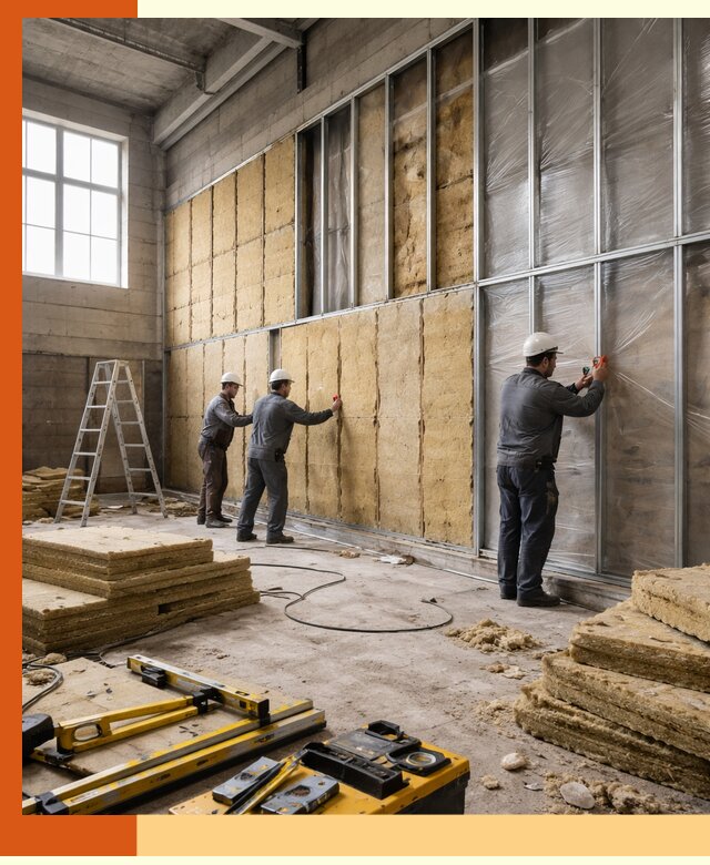 Утепление спортивного зала в мирном качественно и недорого