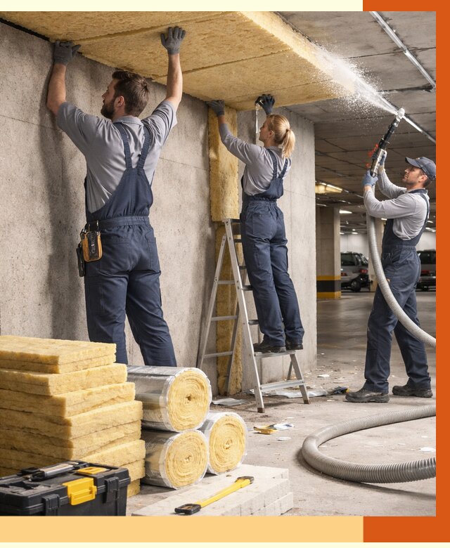 Утепление паркинга в мирном от 6874 руб./м2 — работы под ключ | ТепломастерМир