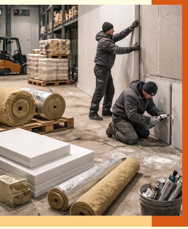 Утепление холодного склада в мирном от 8593 руб/м2 — комплексное под ключ | ТепломастерМир