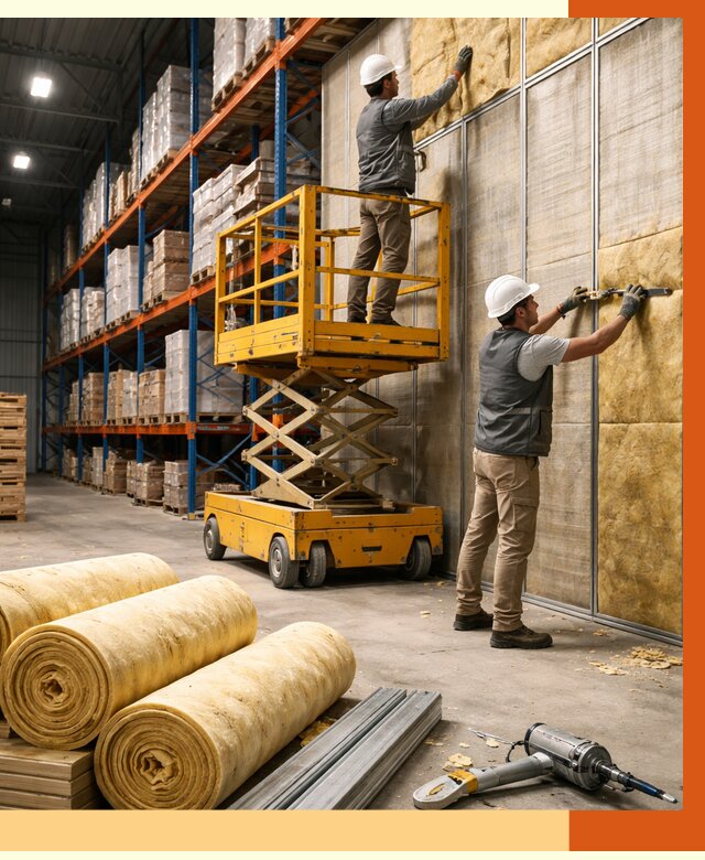 Утепление торгового склада в мирном от 3235 руб/м2 — комплексно и под ключ | ТепломастерМир