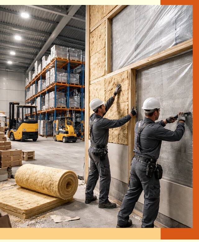 Утепление склада с техникой в мирном от 4246 руб./м2 — комплексно под ключ | ТепломастерМир