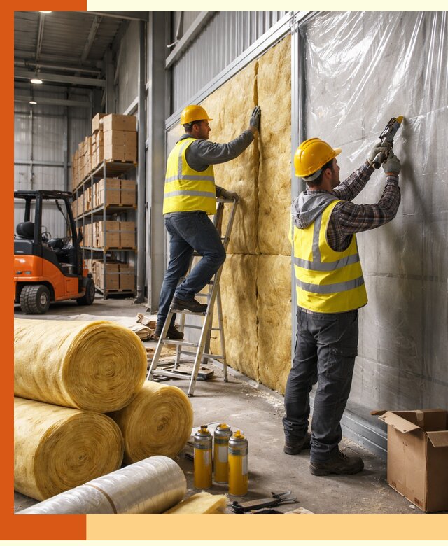 Утепление склада с техникой в мирном под ключ