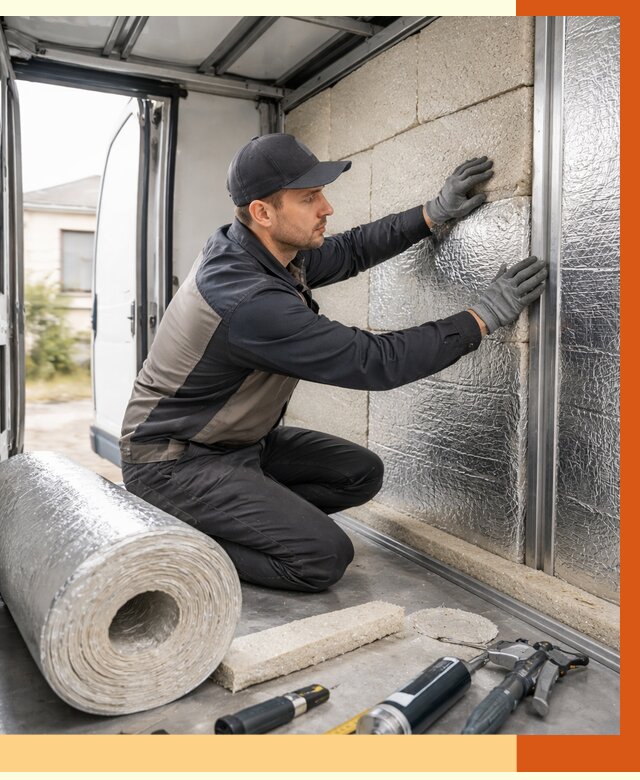 Утепление фургона рефрижератора в мирном от 12636 руб./м² под ключ | ТепломастерМир