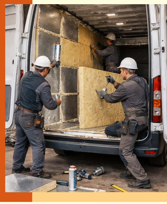 Утепление фургона-рефрижератора в мирном для сохранения температуры