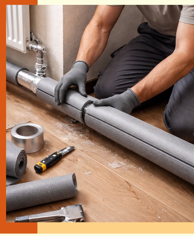 Утепление труб отопления в мирном: теплоизоляция и защита сети