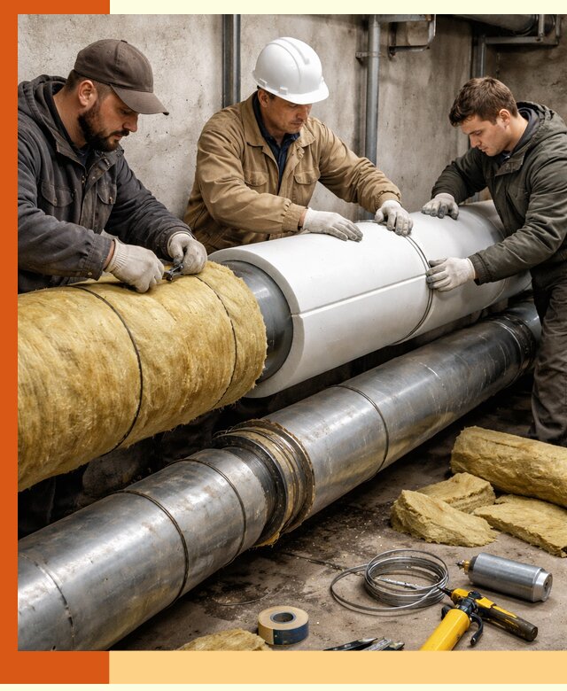 Утепление трубопровода в мирном с гарантией энергоэффективности