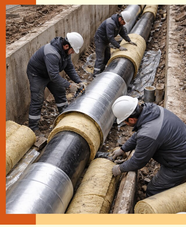 Утепление теплотрассы в мирном: утеплительные работы и материалы