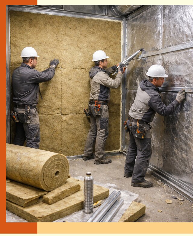 Утепление венткамеры в мирном — качественная теплоизоляция и шумопоглощение