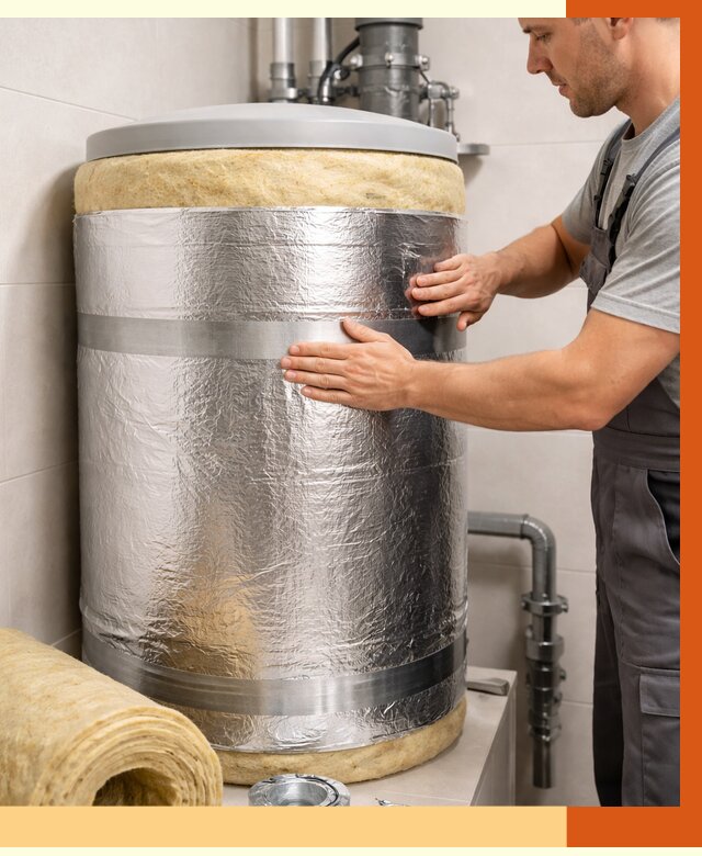 Утепление бойлера в мирном от 4549 руб. под ключ | Утепление ППУ | ТепломастерМир