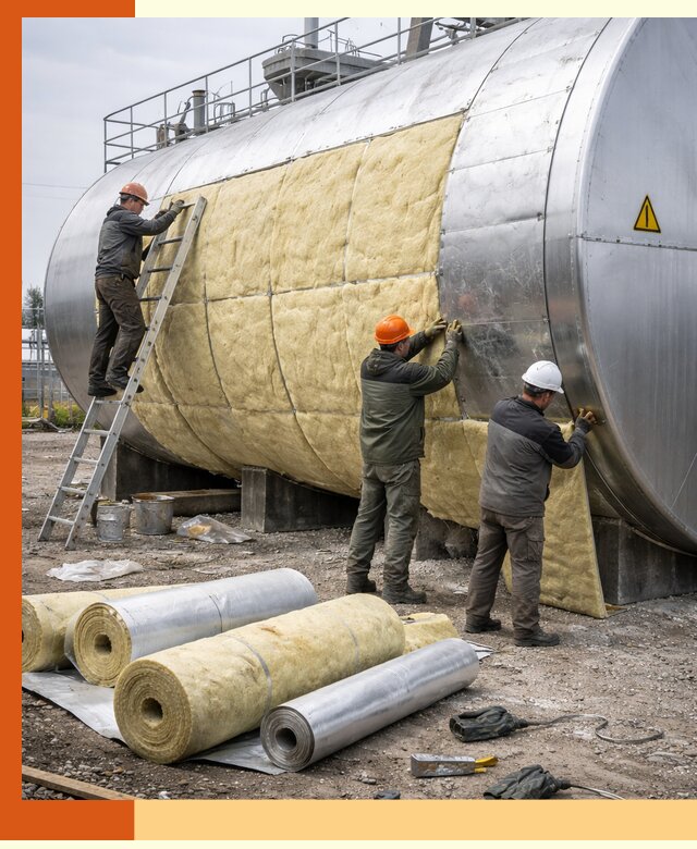 Утепление резервуаров с топливом в мирном надежно и экономично