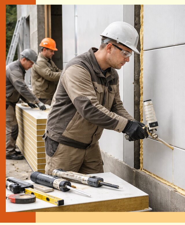 Утепление сэндвич-панелей пенополиуретаном в мирном
